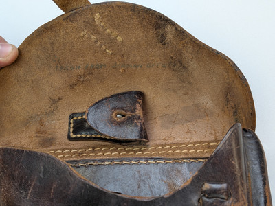 WW2 German P08 Luger Holster 1939 dated - WaA101 Marked