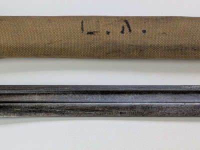 WW1 1903 Bayonet - RIA 1910 dated W/ Canvas Scabbard