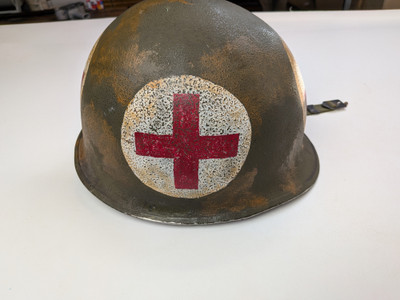 Early WW2 U.S. Fixed Bale Helmet with Liner