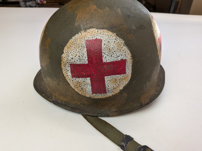 Early WW2 U.S. Fixed Bale Helmet with Liner