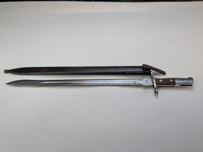 Swiss 1911 Pioneer/Engineer Sawback Bayonet