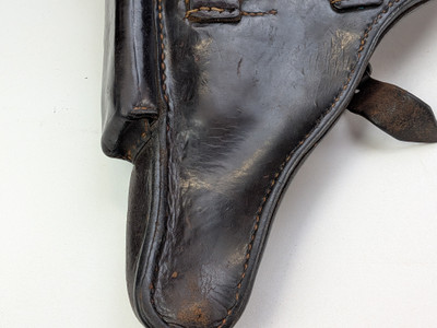 Pre WW1 Imperial German P08 Luger Holster - 1913 Dated W/ Unit Marking
