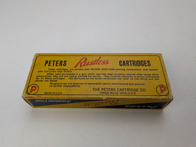 Vintage Peters Cartridge Co Swiss 41 Rimfire Ammo Box