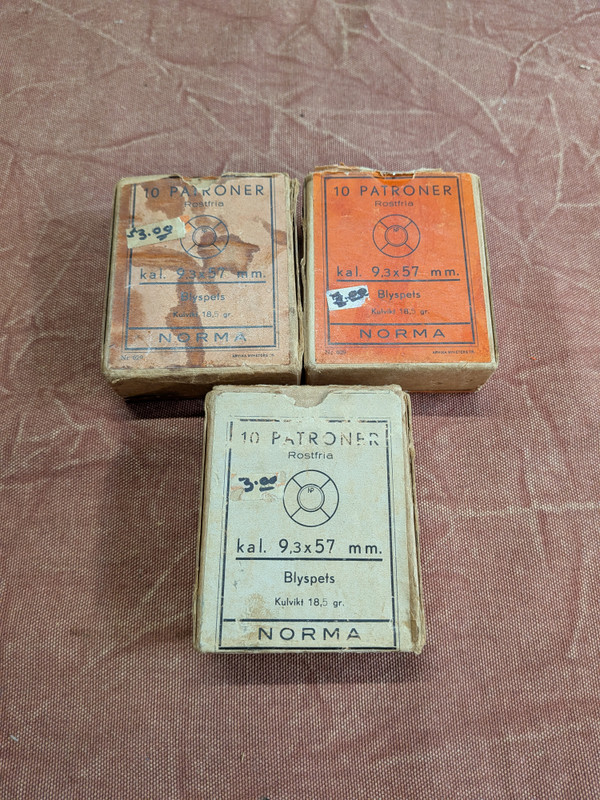 3 Boxes of 9.3 X 57 MM Ammunition