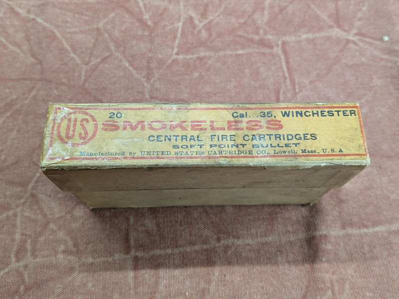 Antique Box of U.S.C.CO 35 WCF Ammunition