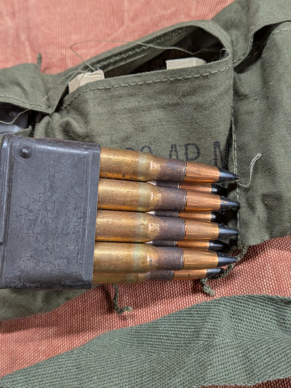 Full Bandolier of 30-06 Armor Piercing Ammunition