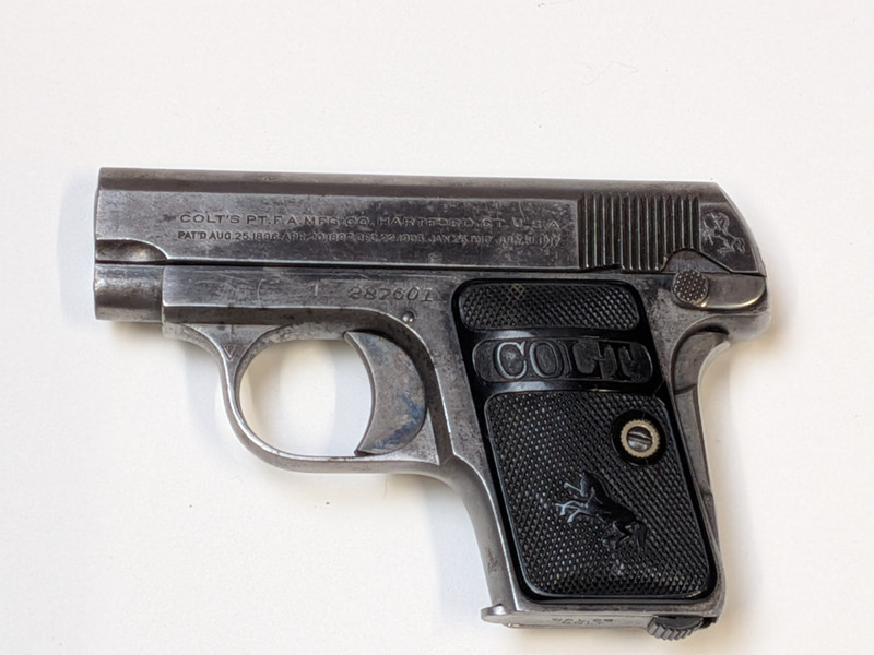 Colt 1908 Hammerless Vest Pocket Pistol Made in 1921