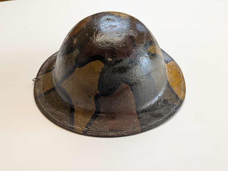 U.S. WW1 Helmet Camouflage Painted