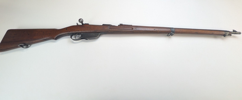 WW1 Steyr M95 Long Rifle 8X50 - Duffel Cut Bring Back W/ Unit Marking