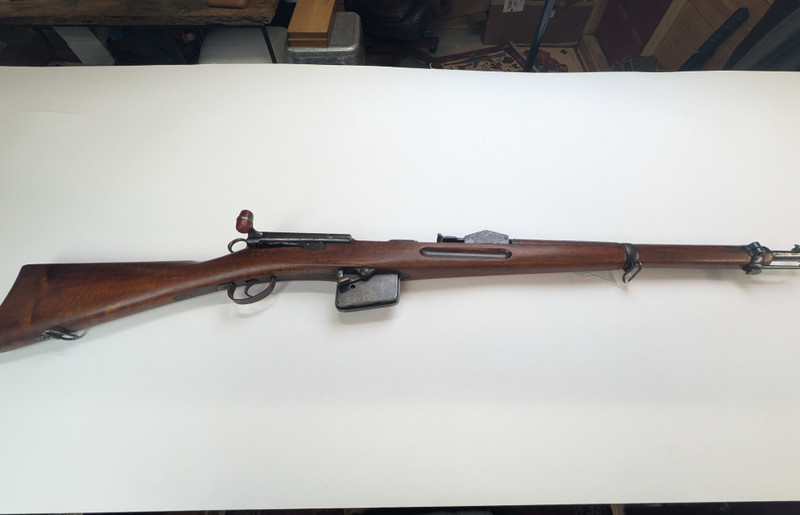 Swiss 1889 Straight Pull Rifle - Cut Down to Short Rifle