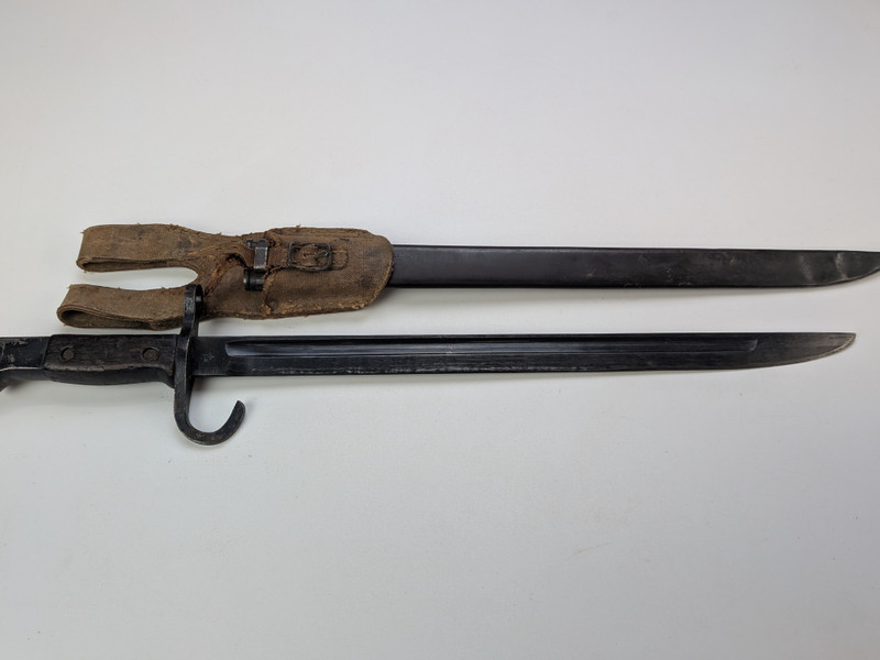 WW2 Japanese Type 30 Bayonet - Jinsen Produced W/ Scabbard & Frog