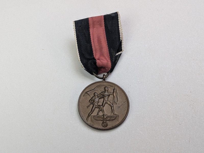 WW2 German Sudentenland Medal 1938