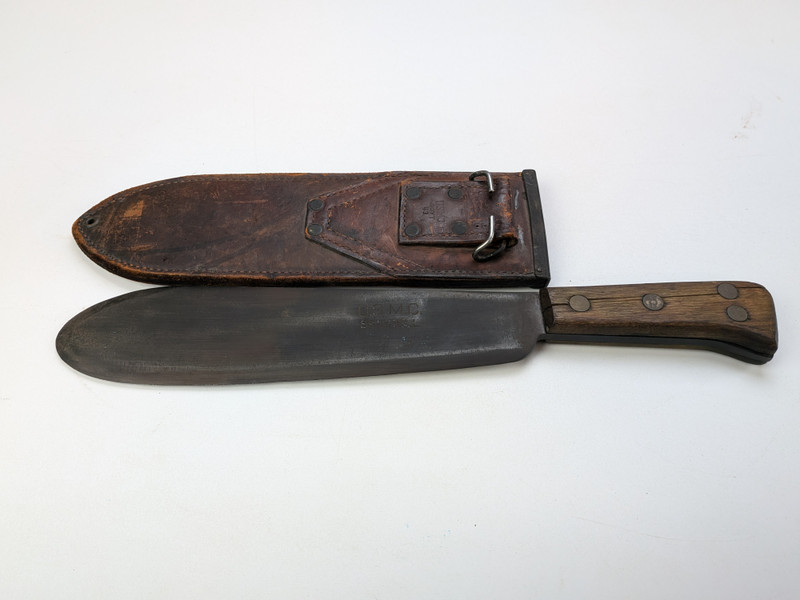 WW2 USMC Bolo Knife Briddell Production W/ Scabbard