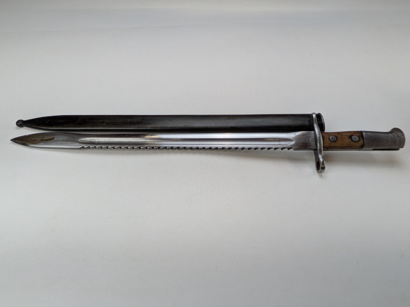 Swiss 1911 Pioneer/Engineer Sawback Bayonet