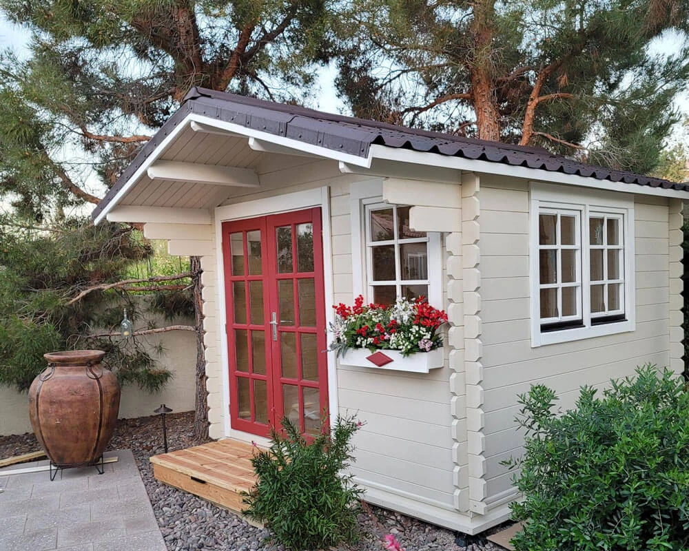 Whales garden shed home gym