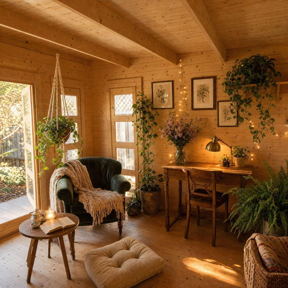 She shed configuration of a California shed