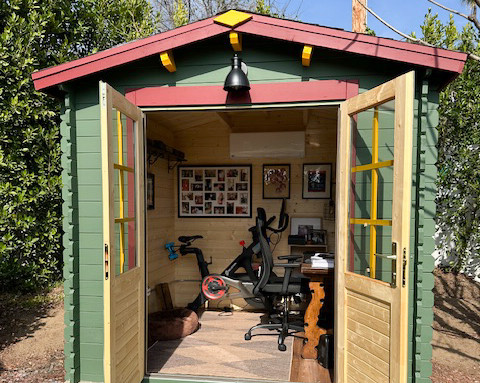 Natural wood storage shed kit Shiba, 8 x 8, 54 sq ft | SolidBuild®️