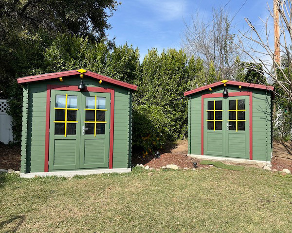 Natural wood storage shed kit Shiba, 8 x 8, 54 sq ft | SolidBuild®️