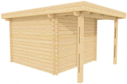 Modern shed kit back view