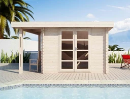 Modern shed kit pool house
