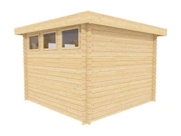 Moderna contemporary shed kit side view with windows