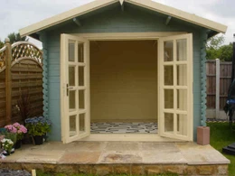 Brightoln  garden shed open doors