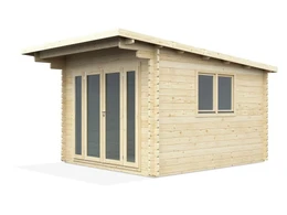 Stylish wood garden shed kit exterior