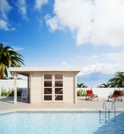 Modern shed kit pool house 2