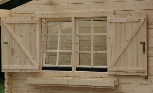 Window shutters for double window
