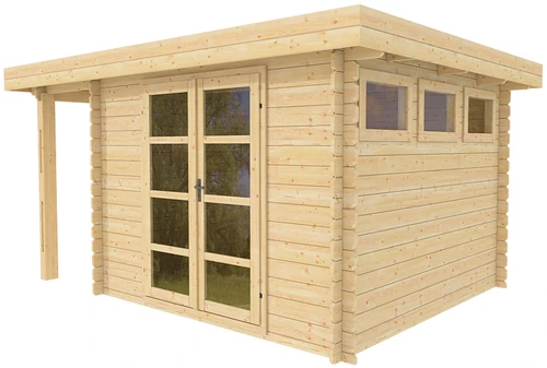 Modern shed kit front view