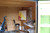 Art studio shed interior