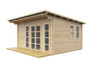 Washington backyard shed under 200 sq ft reverse facade windows