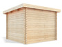 Moderna contemporary shed kit view from the back