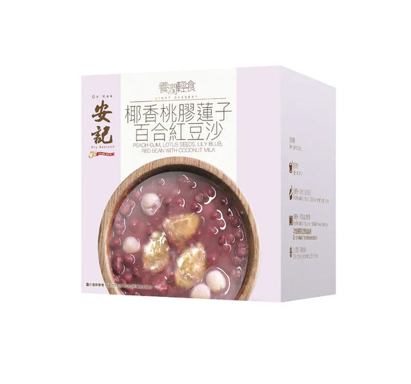 安記椰香桃膠蓮子百合紅豆沙 260克