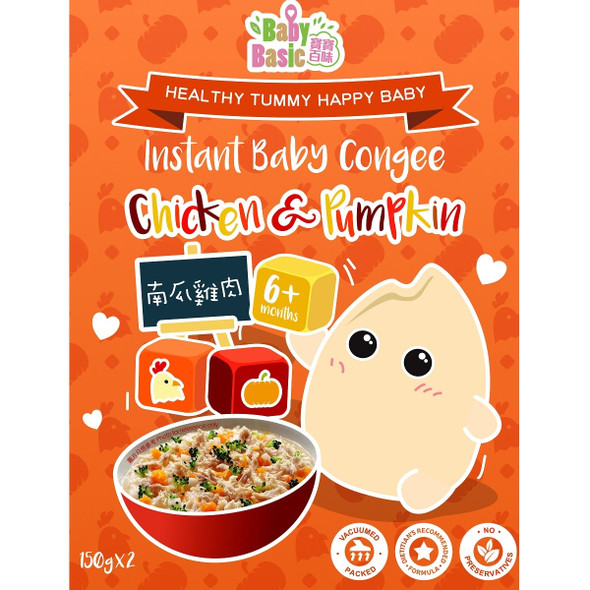 Baby Basic Food寶寶百味有機米米粥南瓜雞肉(6個月+) 300克
