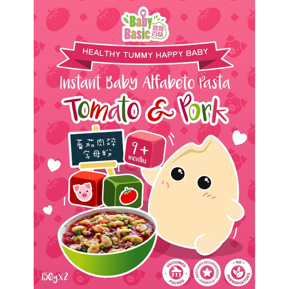 Baby Basic Food寶寶百味 即食BB蕃茄肉碎字母粉(9個月+) 300克
