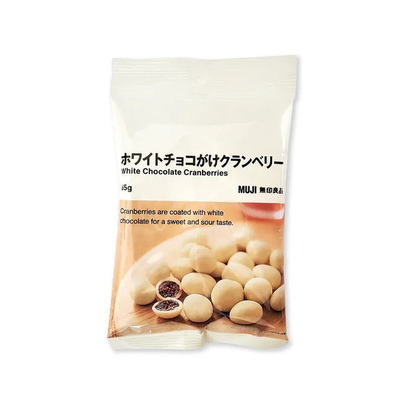MUJI White Chocolate Cranberries 65G