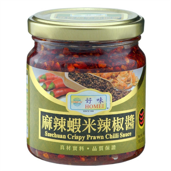 Homei Sze Chuan Crispy Prawn Chilli Sauce 180g