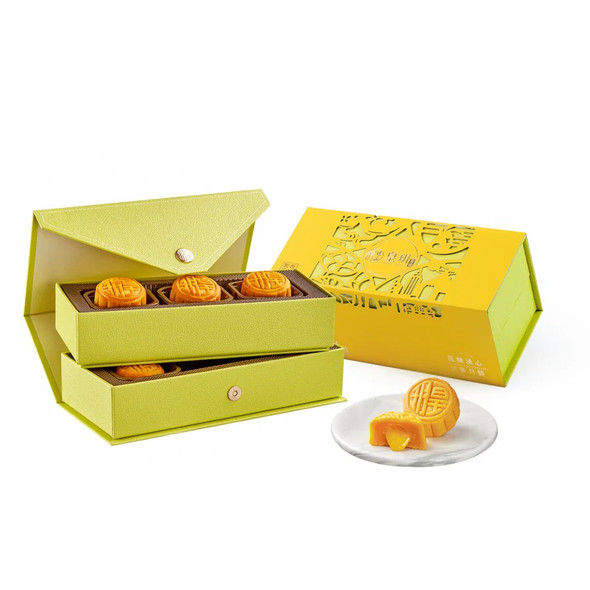 皇玥 低糖流心奶黃月餅 (6件裝)
