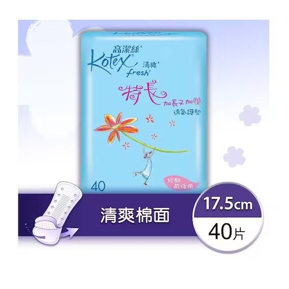 KOTEX Fresh Breathable Pty Long (40pcs)