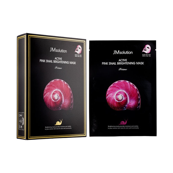 JMsolution 活力粉紅蝸牛美白面膜(臻享版) 10片裝