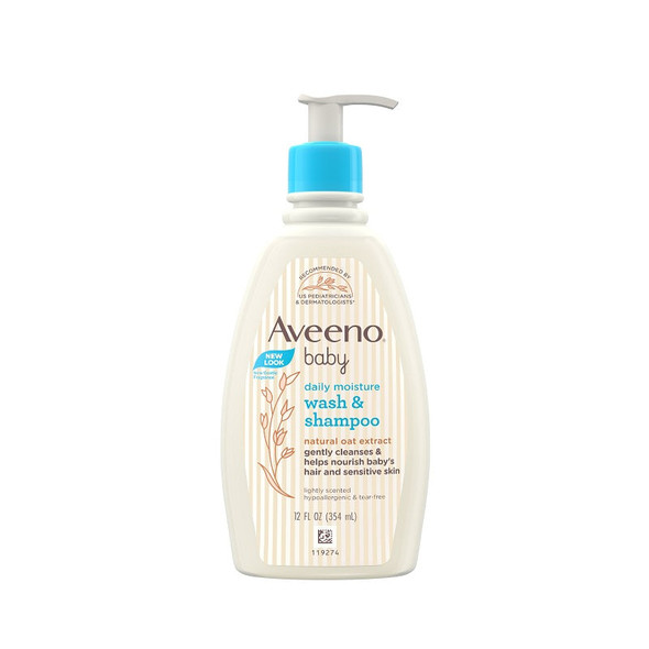 Aveeno 嬰兒天然燕麥沐浴洗髮露 354ml