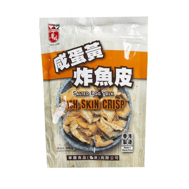 華園鹹蛋黃炸魚皮 50g