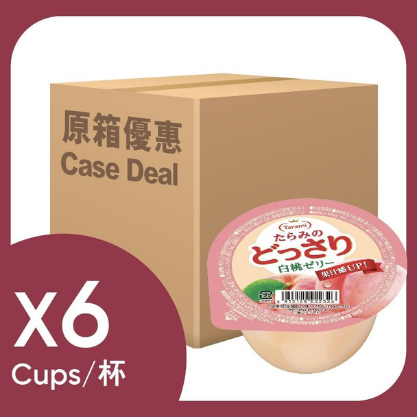 原箱TARAMI 杯裝啫喱(白桃) 6 X 230 G