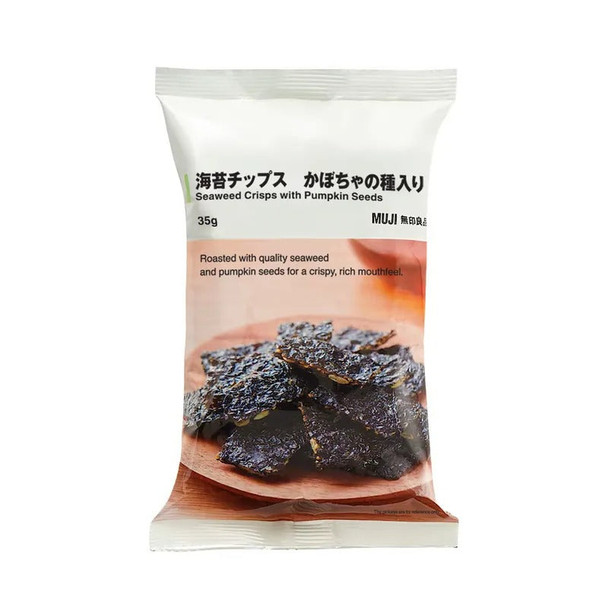 MUJI 無印良品南瓜籽仁夾心海苔 35G