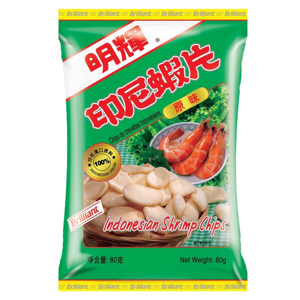 明輝印尼蝦片(原味) 80G