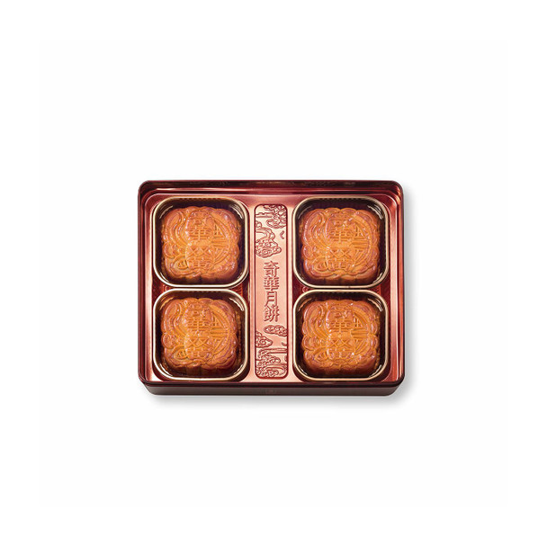 Kee Wah Golden Lotus Seed Paste Mooncake with Two Yolks (4 pcs)