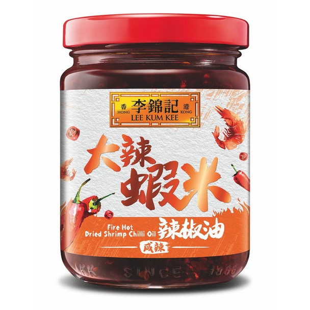 Lee Kum Kee Fire Hot Dry Shrimp Chilli Oil 205G