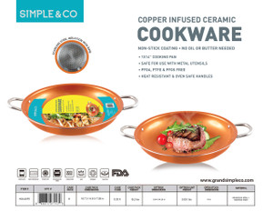 14' COPPER COOKING PAN