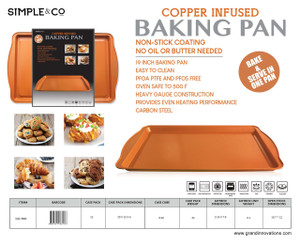 COPPER BAKING PAN 20' X 12' X 0.98'
